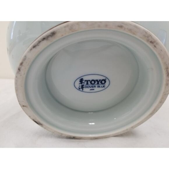 Vintage Toyo “Dover Blue” Floral Porcelain Bowl – 7.5” Made in Japan - Picture 6 of 7